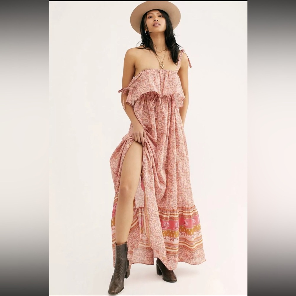 NWOT Free People Tangier Babydoll Maxi Dress
